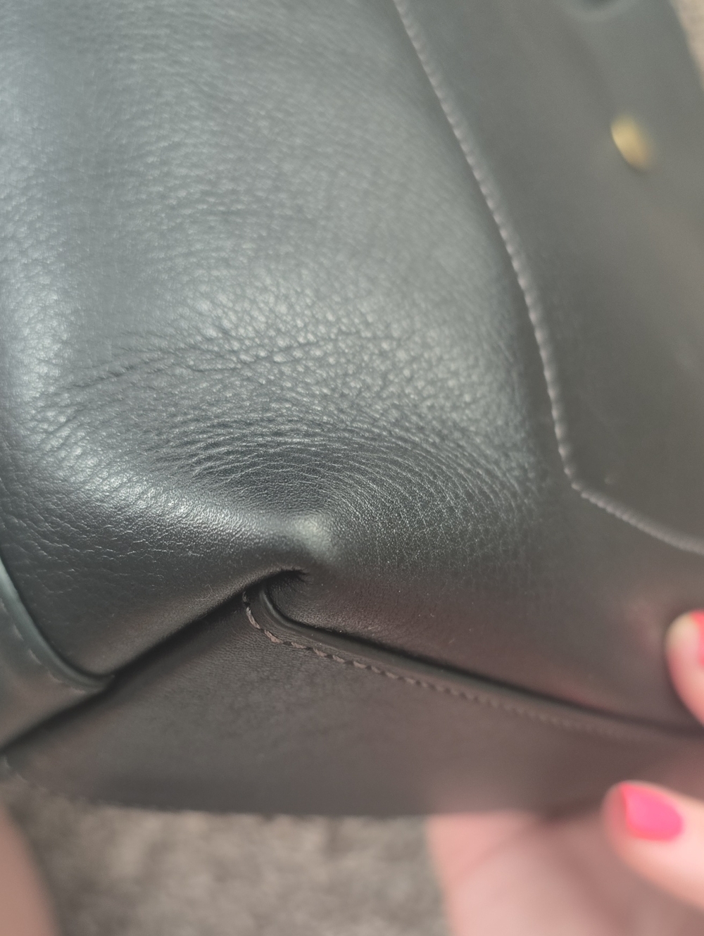 Coach Black Leather Brooklyn 28 Bag - Picture 10 of 16